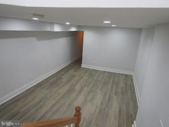 16 Gilmor St, Baltimore, MD 21223 - finished basement with wood finished floors and recessed lighting