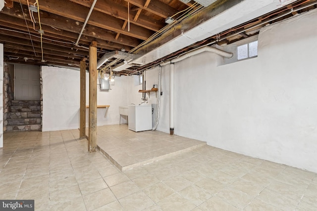 430 S W End Ave, Lancaster, PA 17603 - below grade area featuring washer / dryer