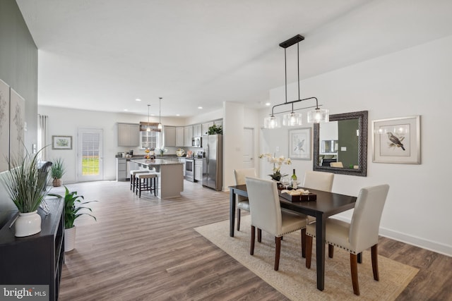 138 Ledger Dr Unit 76, Hanover, PA 17331 - dining space featuring wood finished floors and recessed lighting
