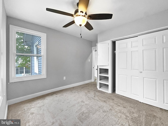 534 Columbia Ave, Millville, NJ 08332 - unfurnished bedroom with carpet floors, a closet, and a ceiling fan