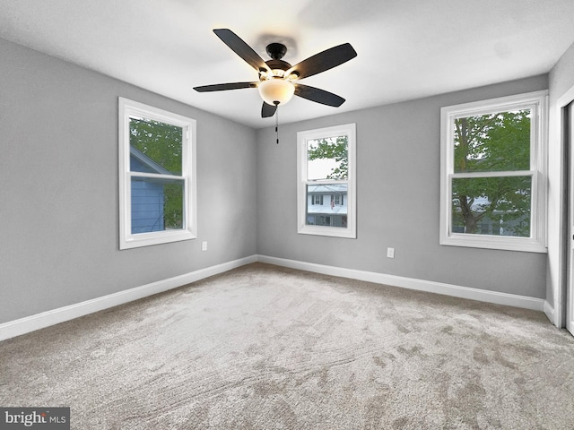 534 Columbia Ave, Millville, NJ 08332 - carpeted empty room with a ceiling fan and baseboards