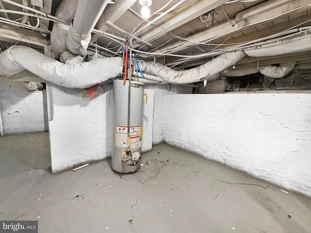 534 Columbia Ave, Millville, NJ 08332 - unfinished below grade area with water heater