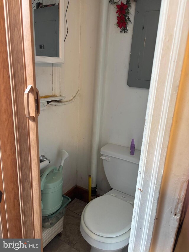 823 Church Ln, Lansdowne, PA 19050 - bathroom featuring electric panel and tile patterned floors