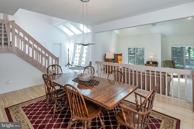 9 Sleepy Hollow Ln, West Windsor, NJ 08550 - dining space with wood finished floors and stairs