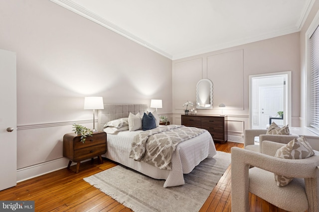 238 S 13th St Unit 1, Philadelphia, PA 19107 - bedroom featuring ornamental molding and light wood-style floors