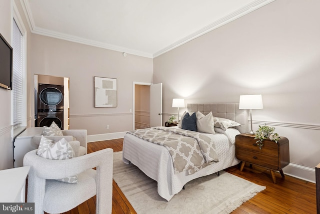 238 S 13th St Unit 1, Philadelphia, PA 19107 - bedroom with ornamental molding and wood finished floors