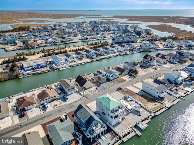 119 S Captains Dr, Little Egg Harbor Twp, NJ 08087 - aerial perspective of suburban area featuring a nearby body of water