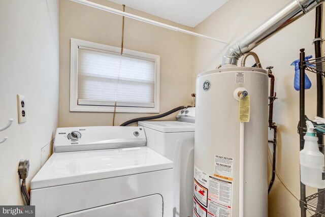 119 S Captains Dr, Little Egg Harbor Twp, NJ 08087 - washroom with water heater and washing machine and dryer