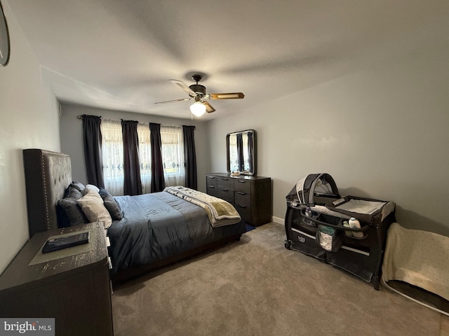 12656 Dara Dr, Woodbridge, VA 22192 - carpeted bedroom featuring a ceiling fan