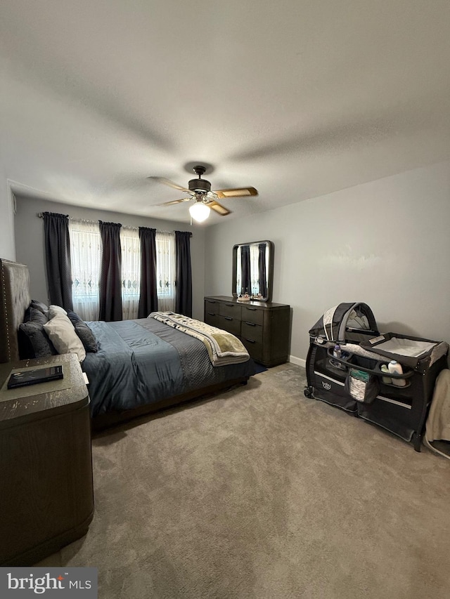 12656 Dara Dr, Woodbridge, VA 22192 - bedroom featuring carpet and a ceiling fan