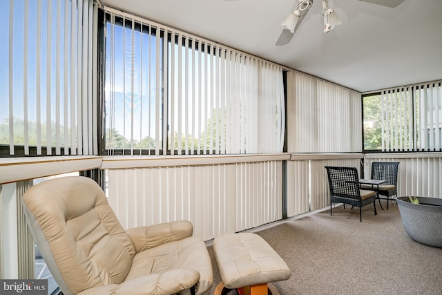 15100 Interlachen Dr Unit 4-207, Silver Spring, MD 20906 - sunroom / solarium featuring ceiling fan
