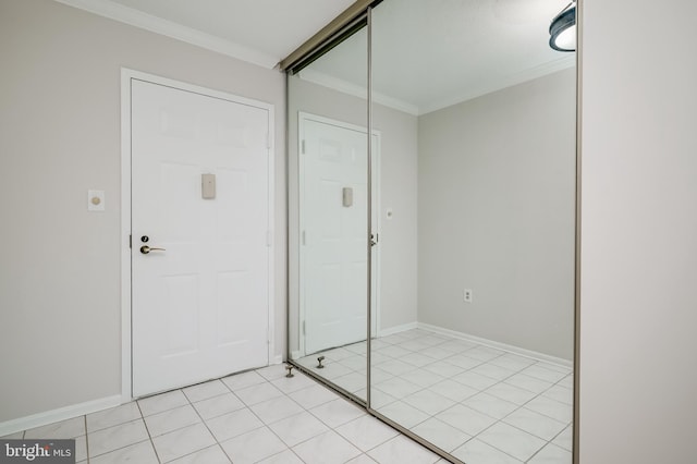 15100 Interlachen Dr Unit 4-207, Silver Spring, MD 20906 - entrance foyer with crown molding and light tile patterned floors