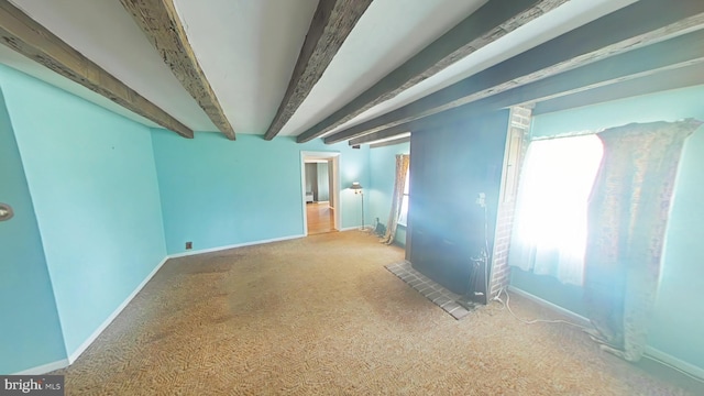 899 Shrivers Corner Rd, Gettysburg, PA 17325 - unfurnished room with carpet floors and beamed ceiling