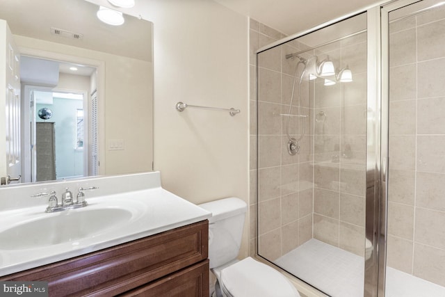 4195 S Four Mile Run Dr Unit 203, Arlington, VA 22204 - bathroom featuring vanity and a stall shower