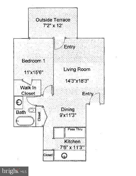 2605 Redcoat Dr Unit 252, Alexandria, VA 22303 - view of floor plan / room layout