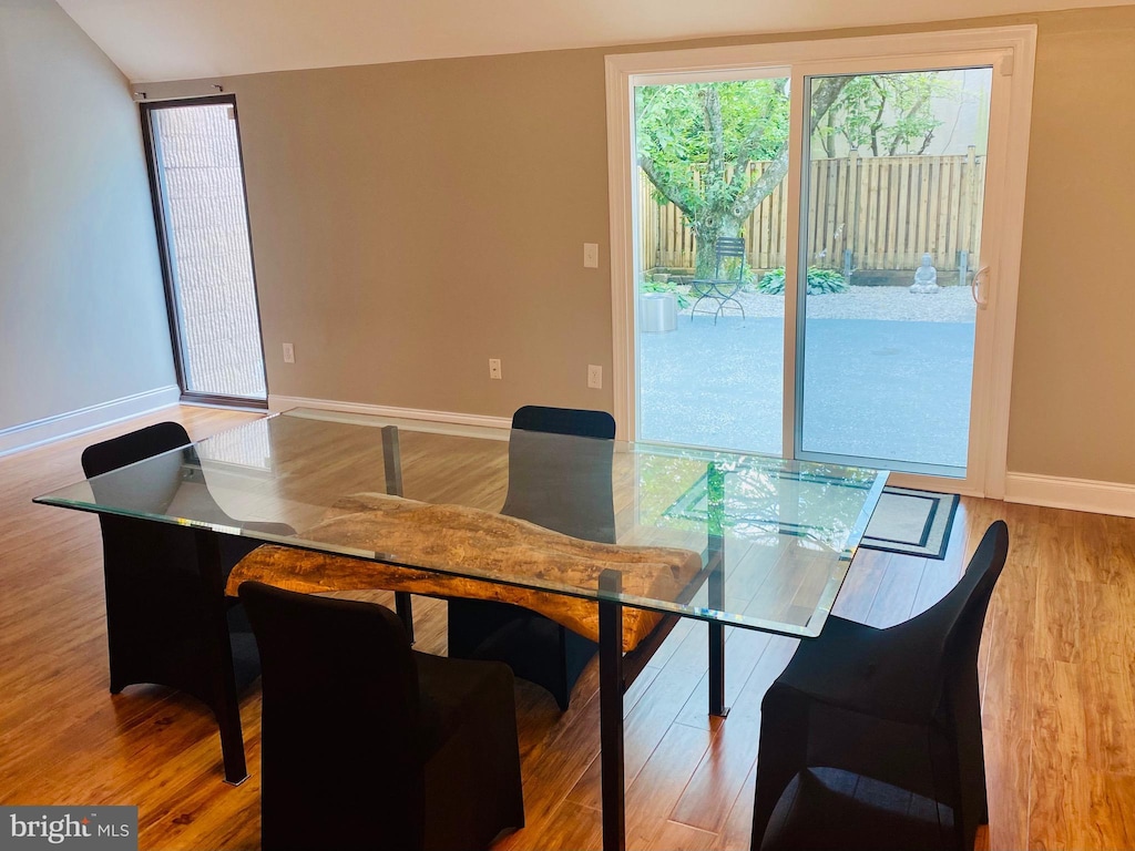 2307 Pennyroyal Ter, Baltimore, MD 21209 - dining area featuring baseboards and wood finished floors