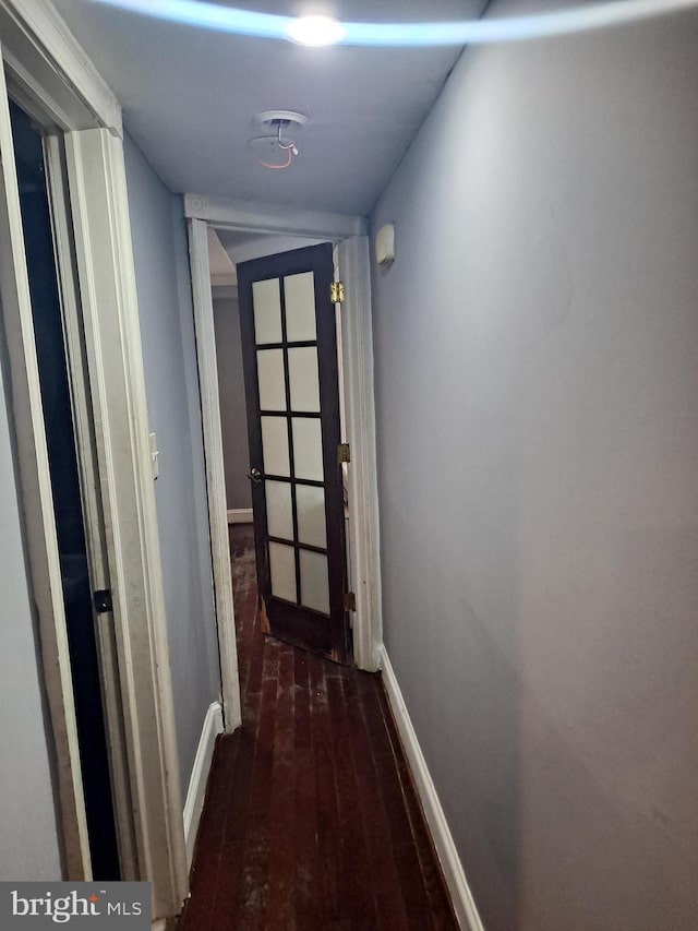 76 Galveston Pl SW Unit E, Washington, DC 20032 - hallway with hardwood / wood-style floors and baseboards