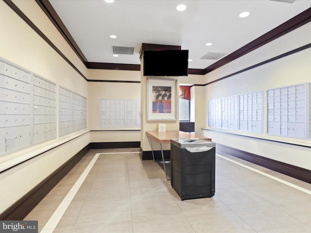 4500 S Four Mile Run Dr Unit 927, Arlington, VA 22204 - common area with ornamental molding and recessed lighting