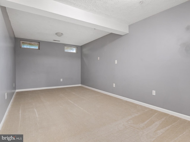 8730 Thornbrook Dr, Odenton, MD 21113 - below grade area with carpet and a textured ceiling