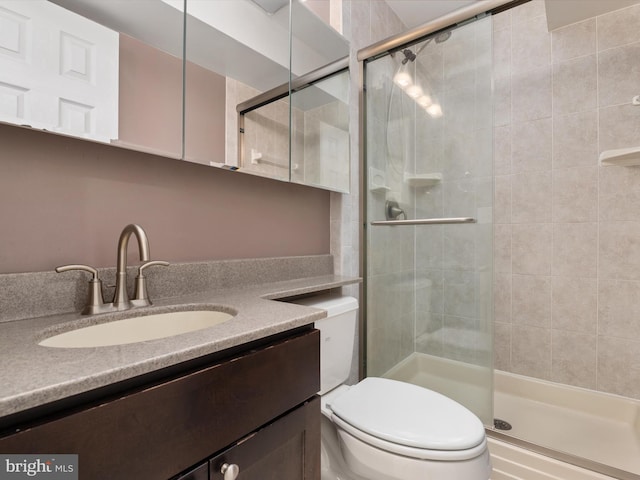 8730 Thornbrook Dr, Odenton, MD 21113 - bathroom with a shower stall and vanity