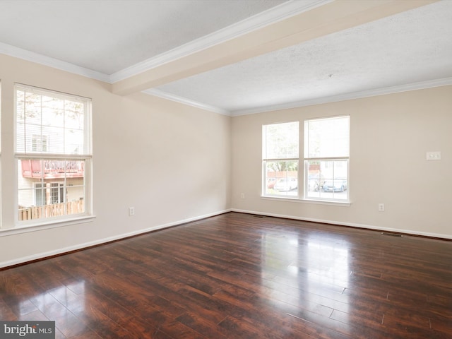 8730 Thornbrook Dr, Odenton, MD 21113 - spare room with healthy amount of natural light, wood finished floors, and ornamental molding