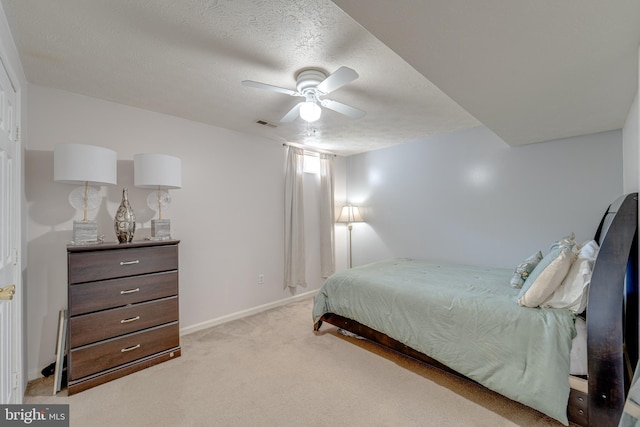 8 Ashley Ct, Stafford, VA 22554 - bedroom featuring carpet flooring, a textured ceiling, and ceiling fan