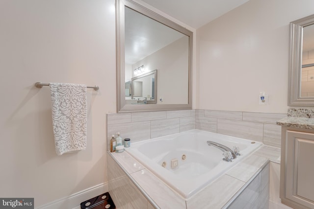 8 Ashley Ct, Stafford, VA 22554 - full bath featuring a jetted tub and vanity