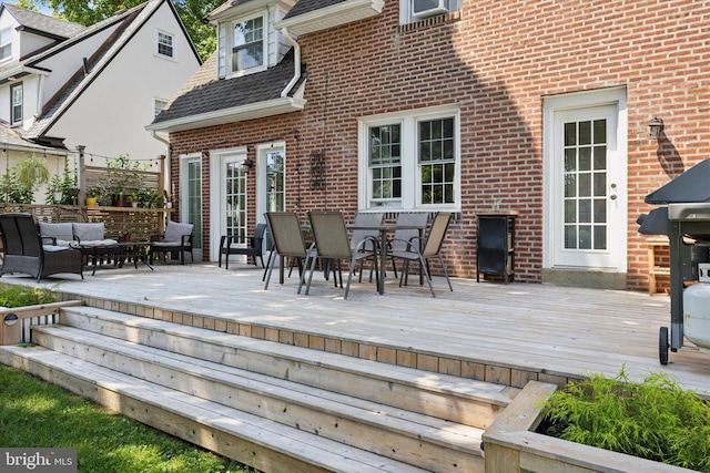 927 Drexel Ave, Drexel Hill, PA 19026 - wooden terrace with an outdoor living space and outdoor dining space