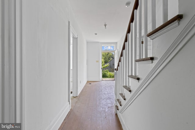 453 Bayard Rd, Kennett Square, PA 19348 - hall featuring stairway and hardwood / wood-style flooring