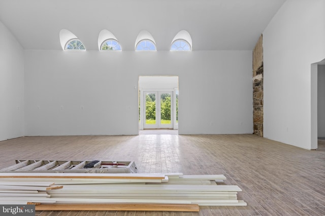 453 Bayard Rd, Kennett Square, PA 19348 - unfurnished room featuring a high ceiling and wood finished floors