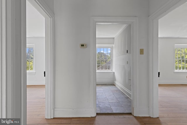 453 Bayard Rd, Kennett Square, PA 19348 - corridor with baseboards and hardwood / wood-style flooring