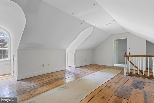 453 Bayard Rd, Kennett Square, PA 19348 - bonus room featuring vaulted ceiling and hardwood / wood-style flooring