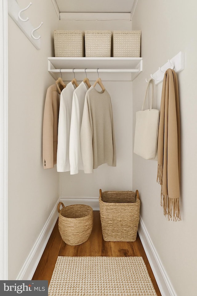 1954 Columbia Rd NW Unit 112, Washington, DC 20009 - mudroom featuring wood finished floors and baseboards