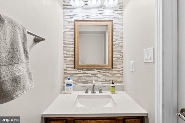 9304 Taverney Ter, Gaithersburg, MD 20879 - bathroom featuring vanity and tasteful backsplash