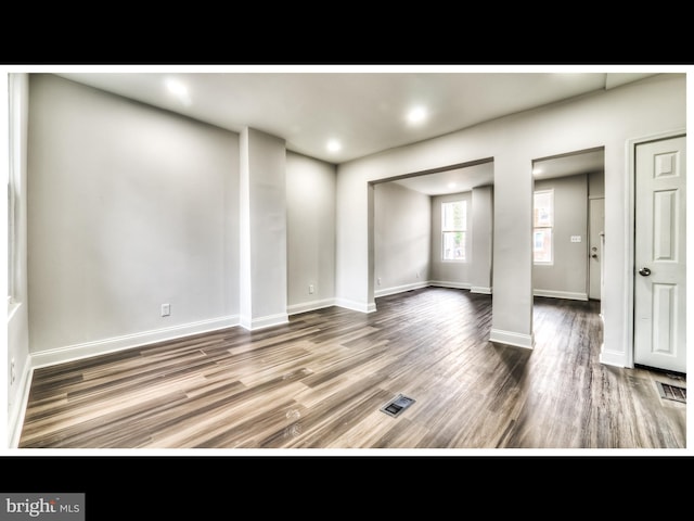 1206 Darley Ave, Baltimore, MD 21218 - spare room featuring wood finished floors and recessed lighting