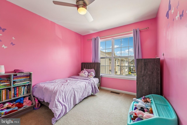 1108 Curtis Way, Glen Burnie, MD 21061 - carpeted bedroom featuring ceiling fan and baseboards