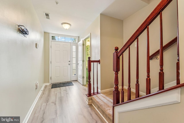 1108 Curtis Way, Glen Burnie, MD 21061 - entryway featuring light wood-style floors and stairs