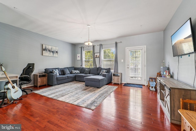 1108 Curtis Way, Glen Burnie, MD 21061 - living area with dark wood-type flooring
