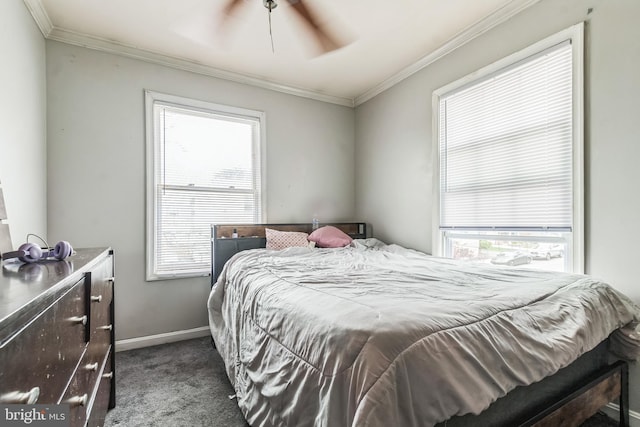 5349 Call Pl SE, Washington, DC 20019 - bedroom featuring dark colored carpet and ornamental molding