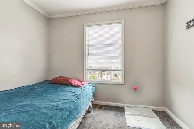 5349 Call Pl SE, Washington, DC 20019 - carpeted bedroom with crown molding and baseboards
