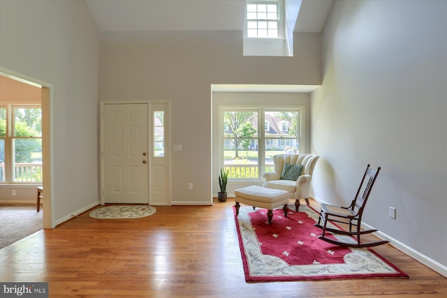 1339 Georgetown Cir, Carlisle, PA 17013 - foyer featuring a towering ceiling and wood finished floors