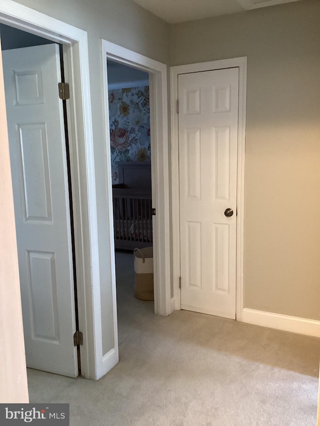 3703 Elberta Ln, Marlton, NJ 08053 - corridor with light colored carpet and baseboards