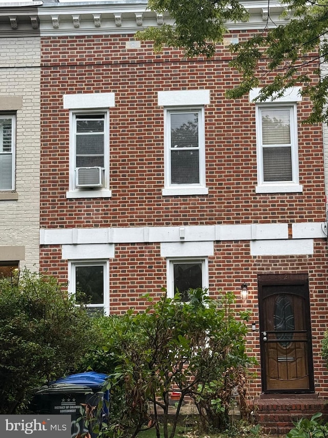 412 Kentucky Ave SE, Washington, DC 20003 - view of front of house with brick siding and cooling unit