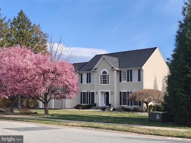 8415 Church Lane Rd, Ellicott City, MD 21043 - colonial inspired home featuring a garage and a front yard