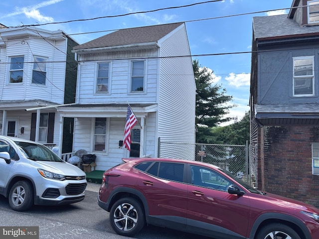 330 W Poplar St, Shenandoah, PA 17976 - view of property featuring a shingled roof