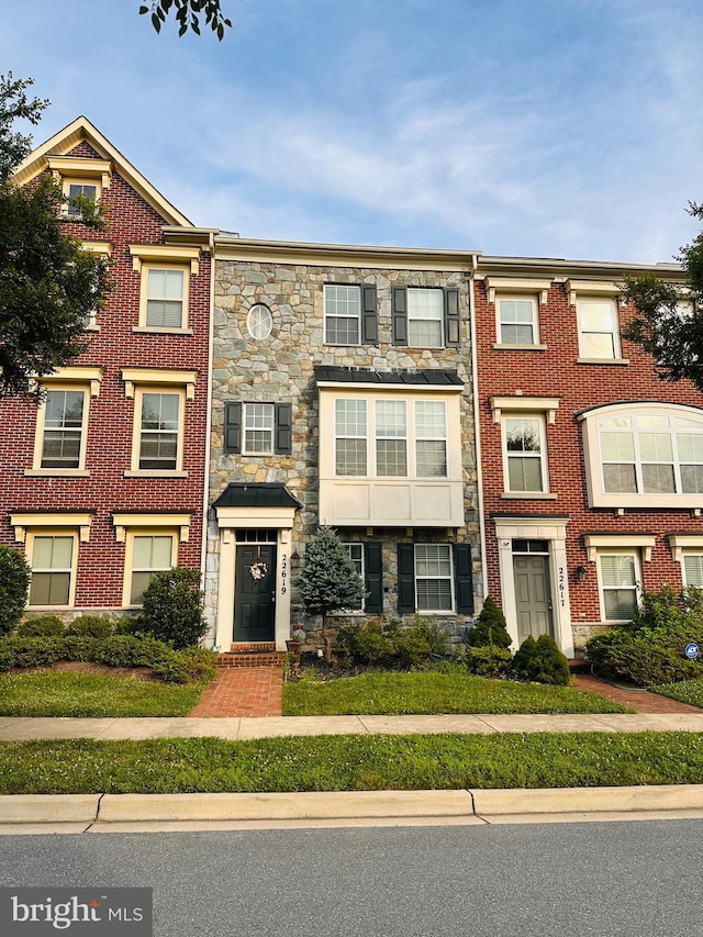 22619 Sweetspire Dr, Clarksburg, MD 20871 - view of front facade with stone siding