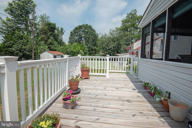 103 David Rd, Wilmington, DE 19804 - wooden deck with a storage unit