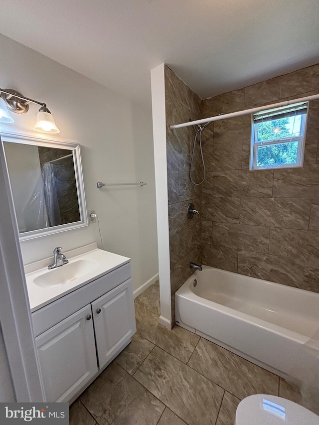 49461 Bayne Rd, Ridge, MD 20680 - bathroom with bathtub / shower combination and vanity