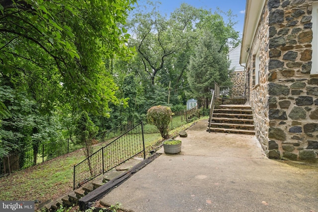 2504 Parkview Rd, Baltimore, MD 21207 - view of patio / terrace featuring stairs