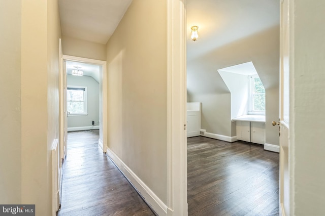 2504 Parkview Rd, Baltimore, MD 21207 - hall with dark wood finished floors and baseboards